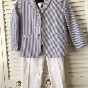 Seersucker Dress Suit by Lito Size 5